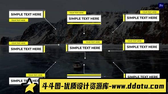 高效易用的Premiere Pro呼出指示标注PR模板，助你轻松制作专业视频效果-斗斗图