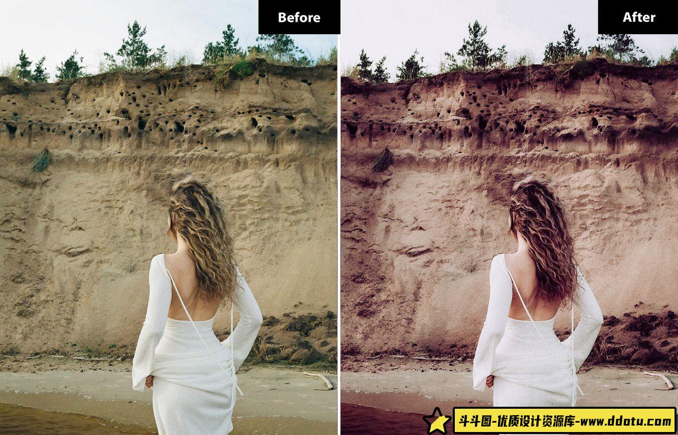 梦幻旅拍LR预设：Artisan Sunsets胶片调色，轻松打造电影级视觉效果 - 斗斗图