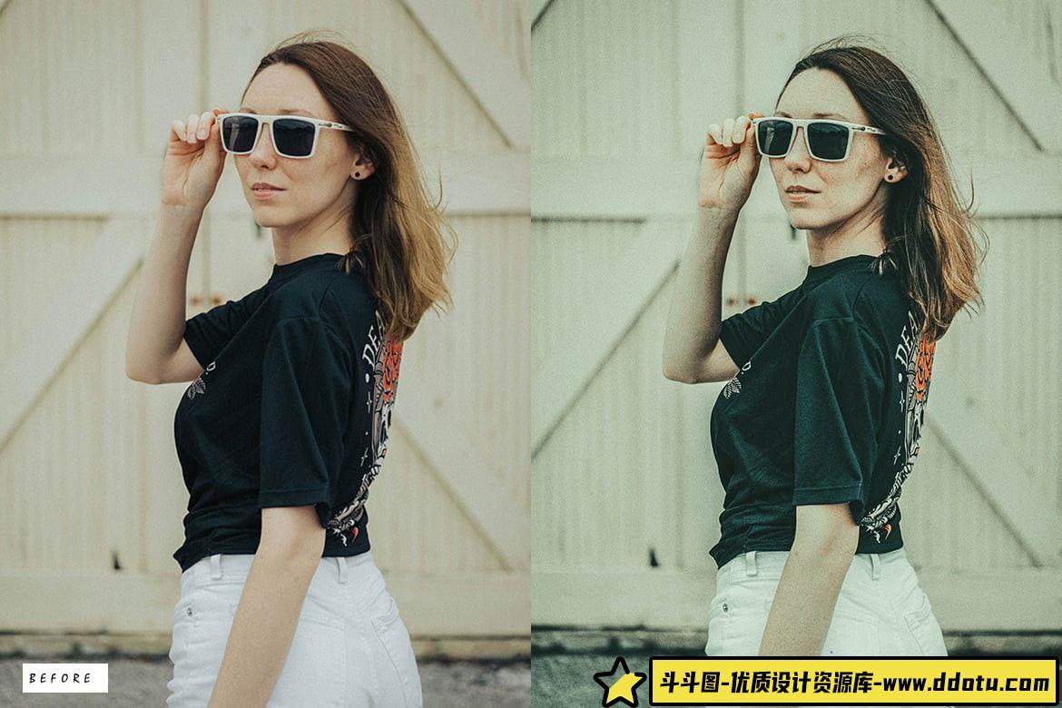 12款复古电影胶片风格LR预设，完美调色人像摄影的理想选择！ - 斗斗图