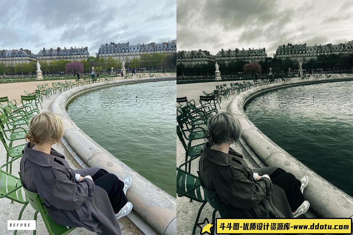 12款Orchid Black Lightroom预设：打造黑暗电影风格的人像胶片色彩效果 - 斗斗图