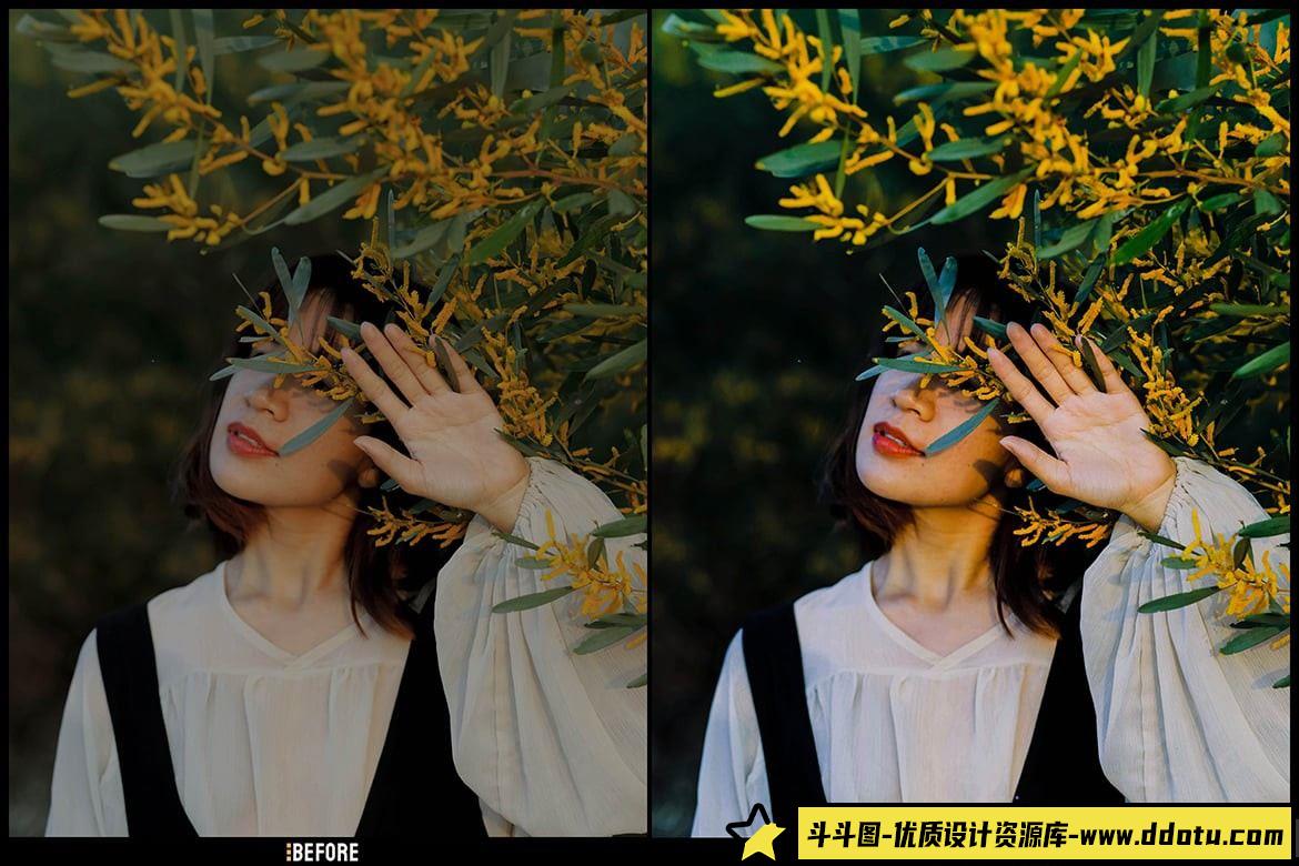 提升人像摄影效果：戏剧性LR预设，适用于桌面和移动设备的完美选择 - 斗斗图