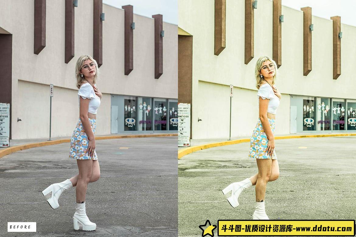 12款复古电影胶片人像调色LR预设合集 - 斗斗图