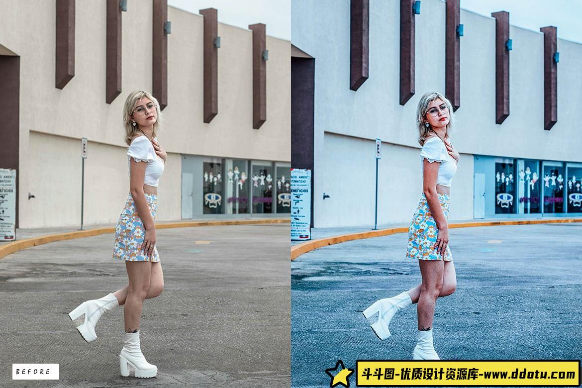 12款复古电影胶片人像调色LR预设合集 - 斗斗图