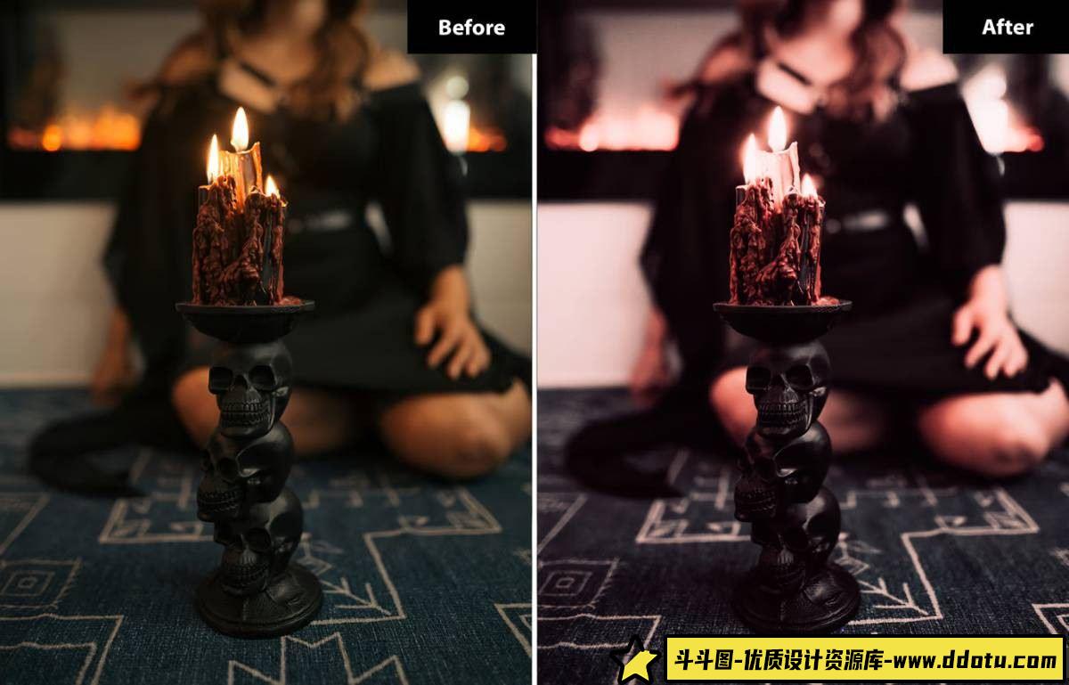 电影色彩魅力：Candlelit Charm LR与PS预设 - 斗斗图