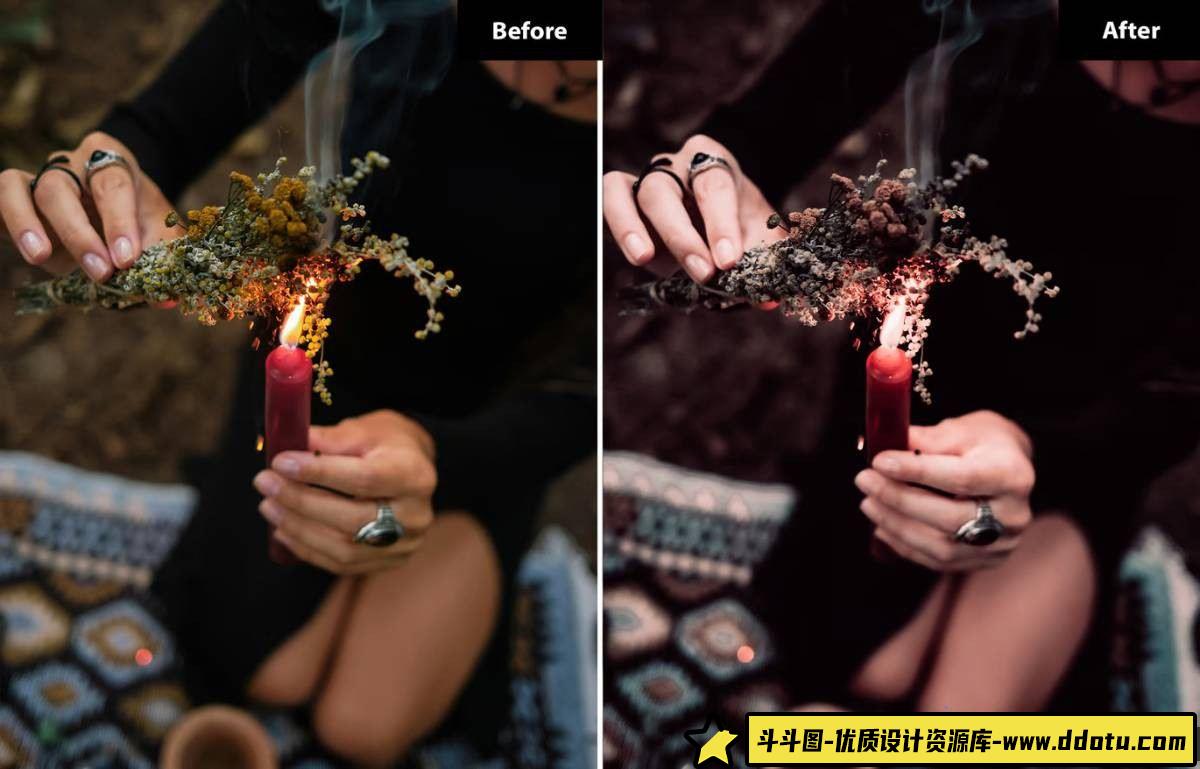 电影色彩魅力：Candlelit Charm LR与PS预设 - 斗斗图