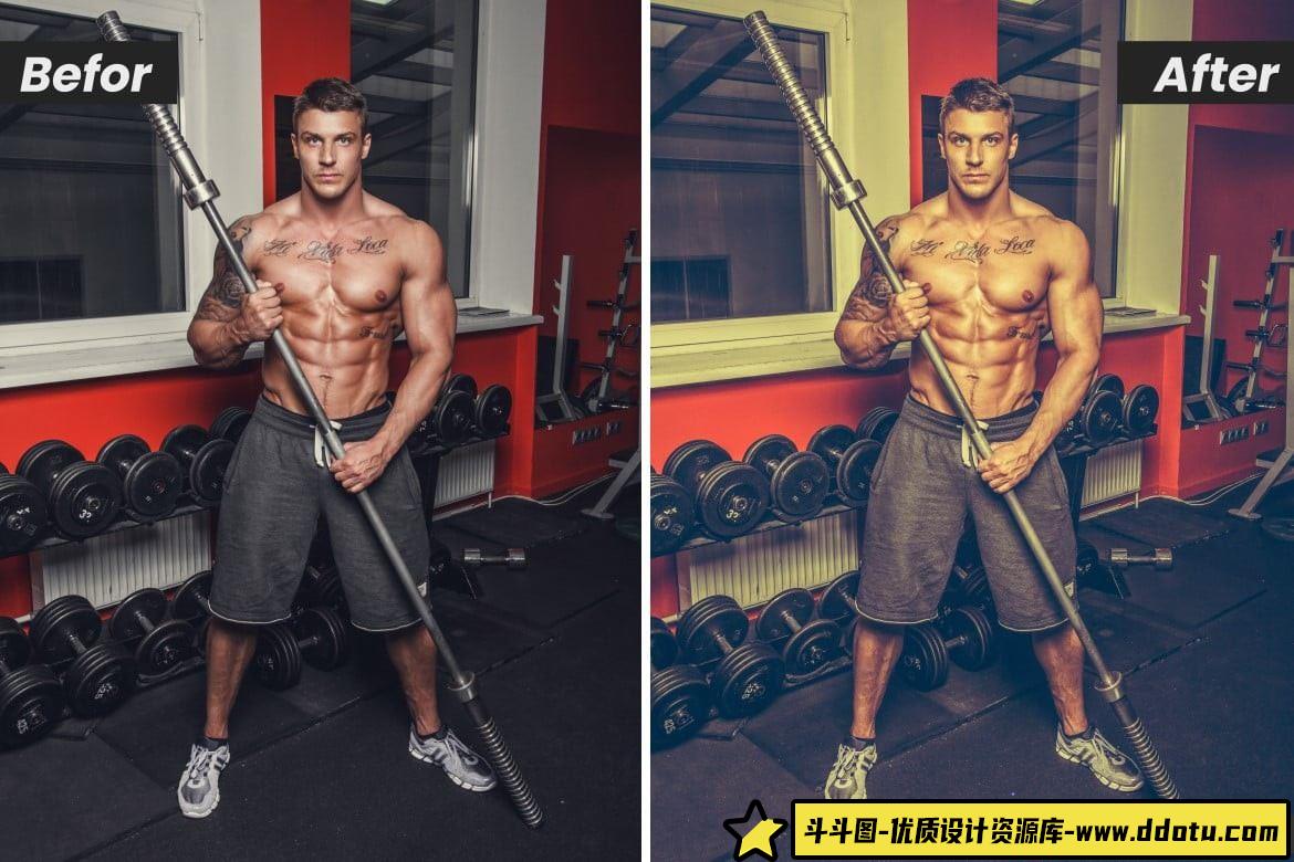 超10000款健身人像LR预设，助力影响力提升 - 斗斗图