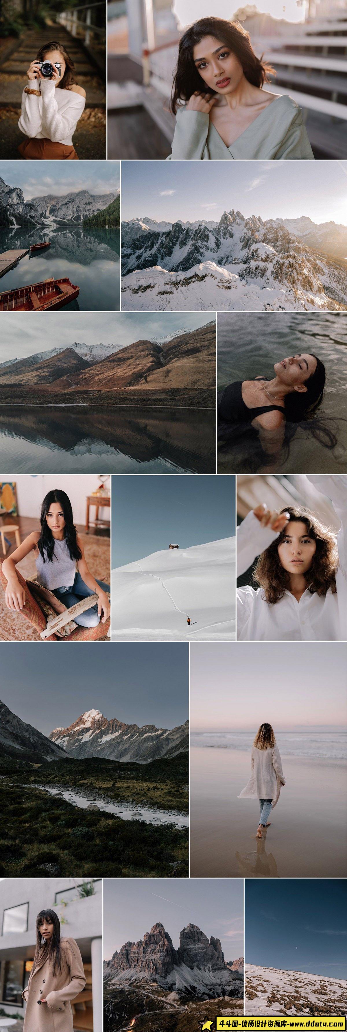 唯美人像LR预设：BURLEIGH干净去饱和效果 - 斗斗图