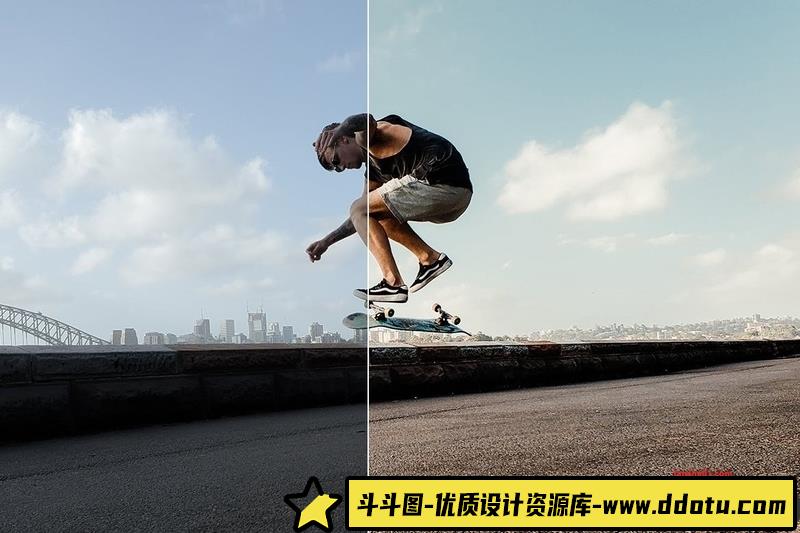 人像LR预设时尚运动胶片人像调色预设lr预设ps滤镜pr调色lightroom人像lut插件