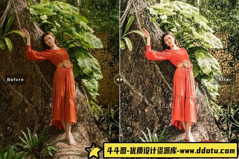 人像LR预设户外自然光人像调色预设lr预设ps滤镜pr调色lightroom人像lut插件