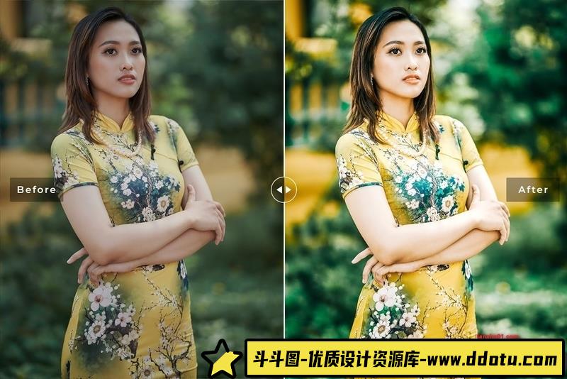 人像LR预设户外自然光人像调色预设lr预设ps滤镜pr调色lightroom人像lut插件