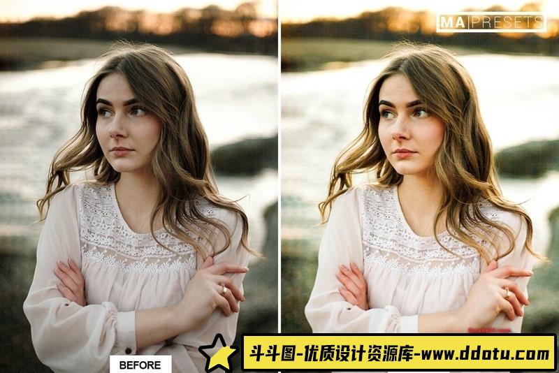 人像LR预设人像摄影调色预设lr预设ps滤镜pr调色lightroom人像lut插件