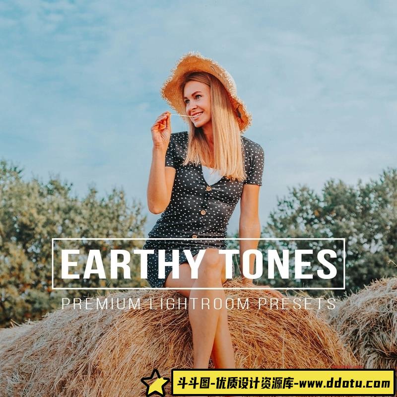 人像LR预设10个大地色调人像后期预设10lr预设ps滤镜pr调色lightroom人像lut插件-斗斗图