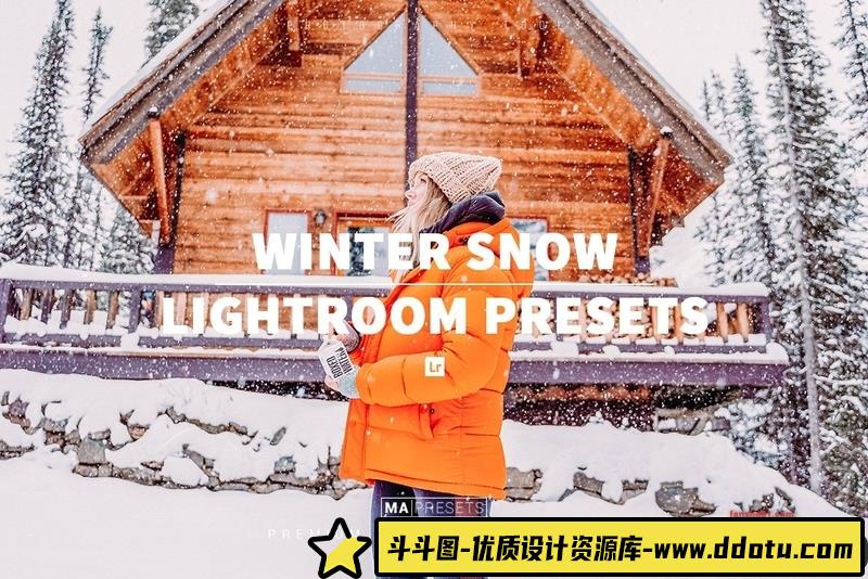 人像LR预设10个冬季通透人像调色预设lr预设ps滤镜pr调色lightroom人像lut插件-斗斗图
