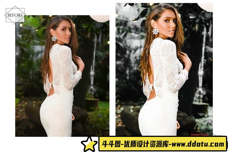 人像LR预设12个博主中性灰丛林美人预设lr预设ps滤镜pr调色lightroom人像lut插件