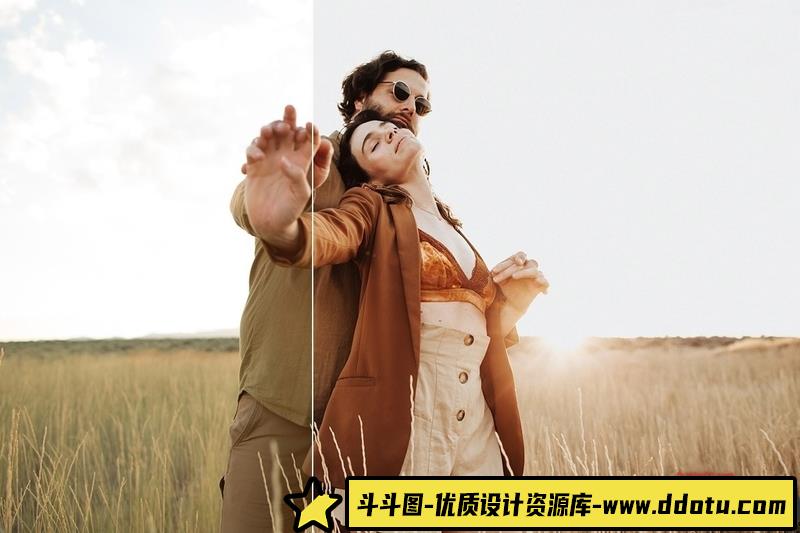 人像LR预设温暖胶片人像预设包lr预设ps滤镜pr调色lightroom人像lut插件