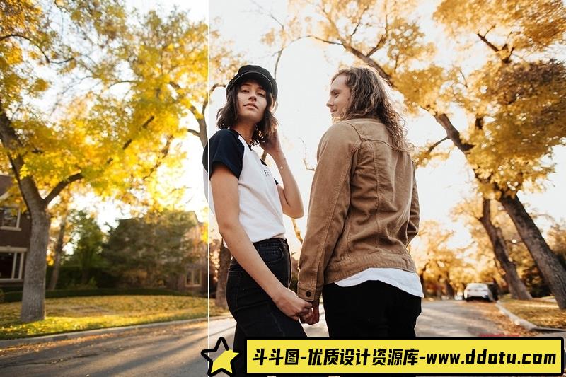 人像LR预设温暖胶片人像预设包lr预设ps滤镜pr调色lightroom人像lut插件