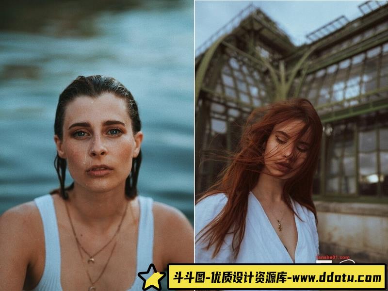 人像LR预设网红摄影师情绪人像预设合集1.0+2.0lr预设ps滤镜pr调色lightroom人像lut插件-斗斗图