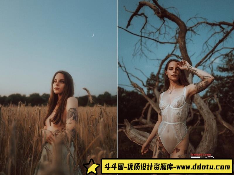 人像LR预设网红摄影师情绪人像预设合集1.0+2.0lr预设ps滤镜pr调色lightroom人像lut插件