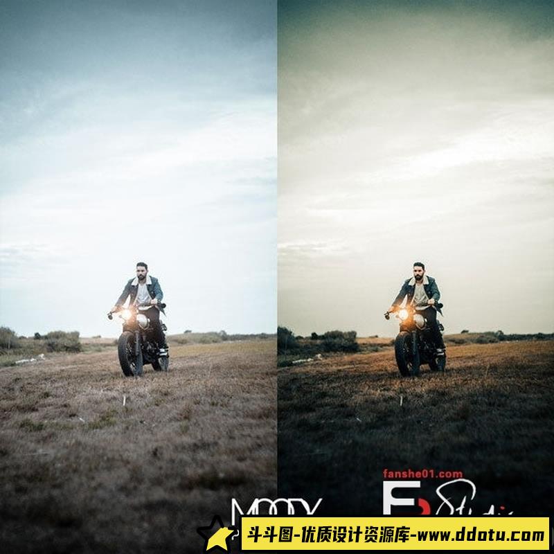 人像LR预设穆迪情绪人像预设捆绑包60个预设lr预设ps滤镜pr调色lightroom人像lut插件