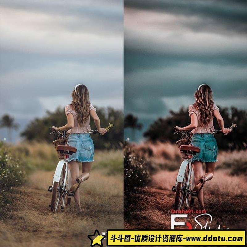 人像LR预设穆迪情绪人像预设捆绑包60个预设lr预设ps滤镜pr调色lightroom人像lut插件