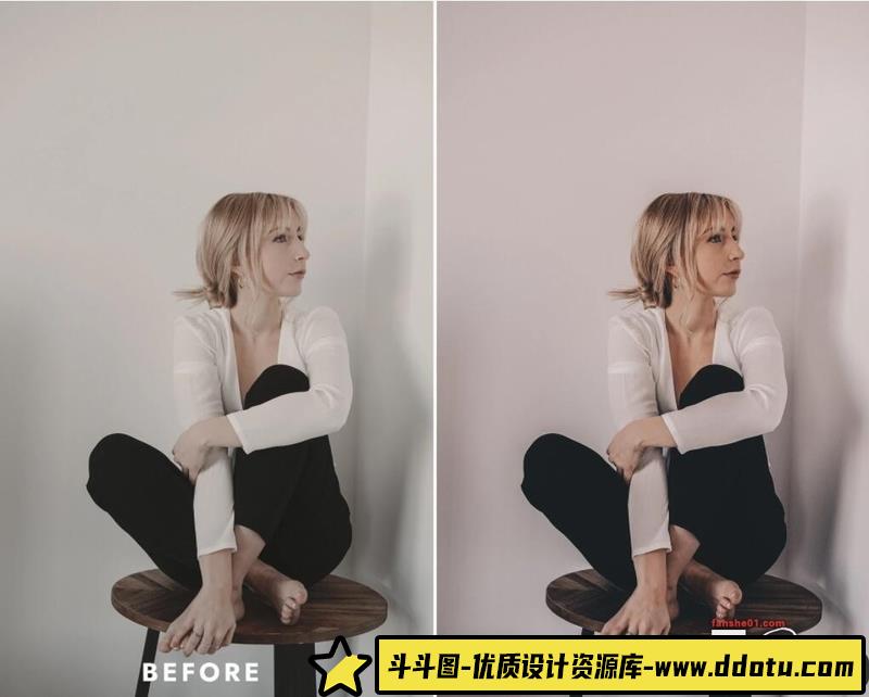 人像LR预设裸色风格人像调色预设和视频后期调色预设lr预设ps滤镜pr调色lightroom人像lut插件