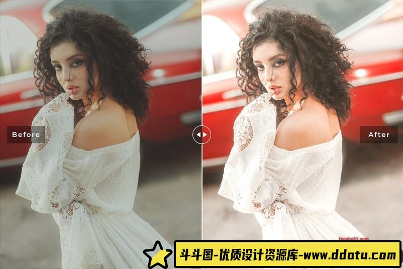 人像LR预设明亮复古电影人像预设lr预设ps滤镜pr调色lightroom人像lut插件