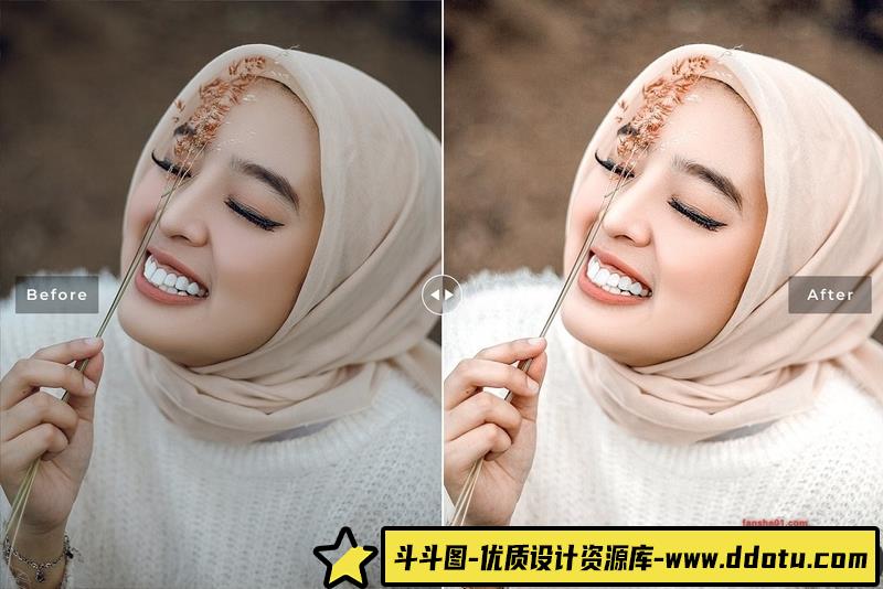 人像LR预设明亮复古电影人像预设lr预设ps滤镜pr调色lightroom人像lut插件