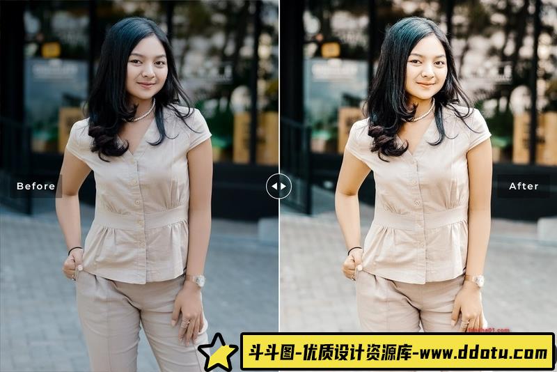 人像LR预设明亮复古电影人像预设lr预设ps滤镜pr调色lightroom人像lut插件