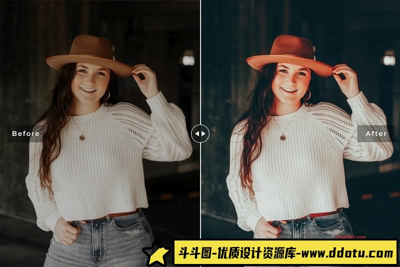 人像LR预设明亮清新胶片人像后期调色预设lr预设ps滤镜pr调色lightroom人像lut插件