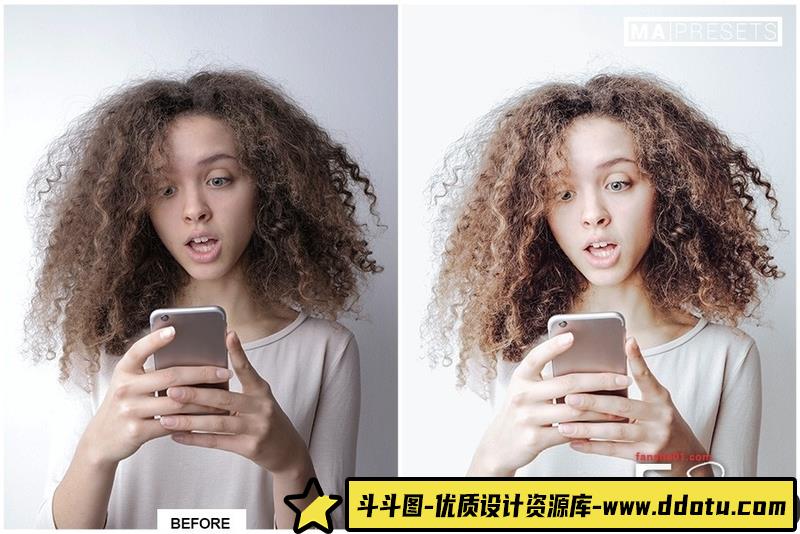 人像LR预设明亮通透人像预设lr预设ps滤镜pr调色lightroom人像lut插件