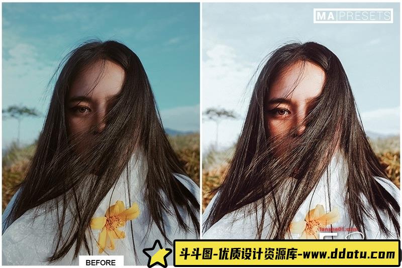 人像LR预设明亮通透人像预设lr预设ps滤镜pr调色lightroom人像lut插件