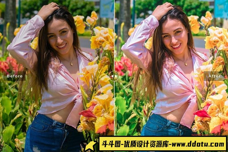 人像LR预设明亮温暖人像后期调色预设lr预设ps滤镜pr调色lightroom人像lut插件