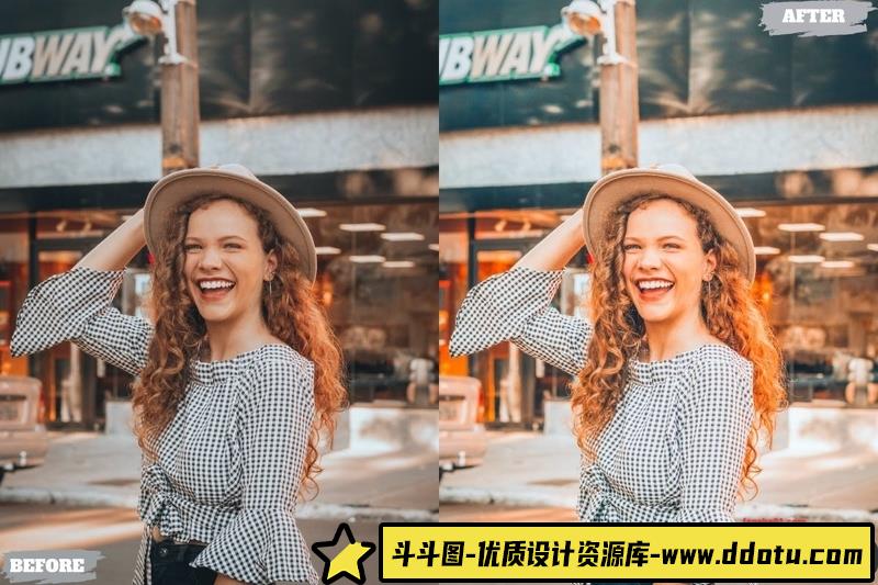 人像LR预设自然光人像摄影后期调色预设lr预设ps滤镜pr调色lightroom人像lut插件