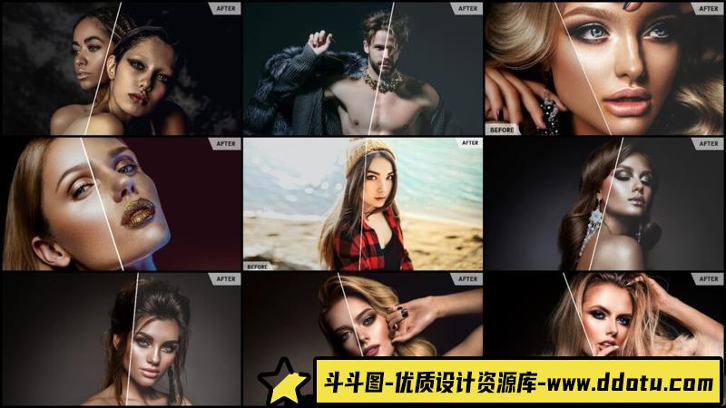 人像LR预设2000+终极人像皮肤修饰预设合集2000+lr预设ps滤镜pr调色lightroom人像lut插件