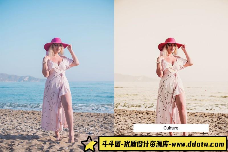 人像LR预设20个粉绿色电影人像后期调色预设lr预设ps滤镜pr调色lightroom人像lut插件