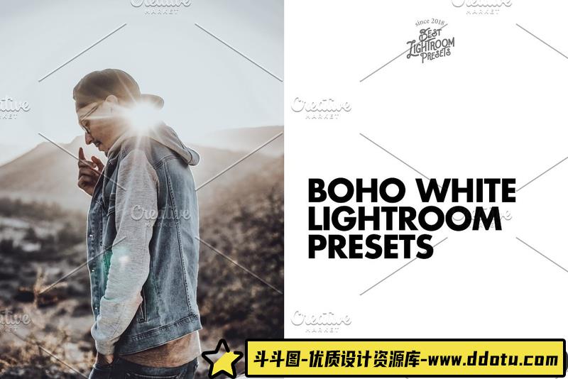 人像LR预设波西米亚风格人像调色预设lr预设ps滤镜pr调色lightroom人像lut插件-斗斗图
