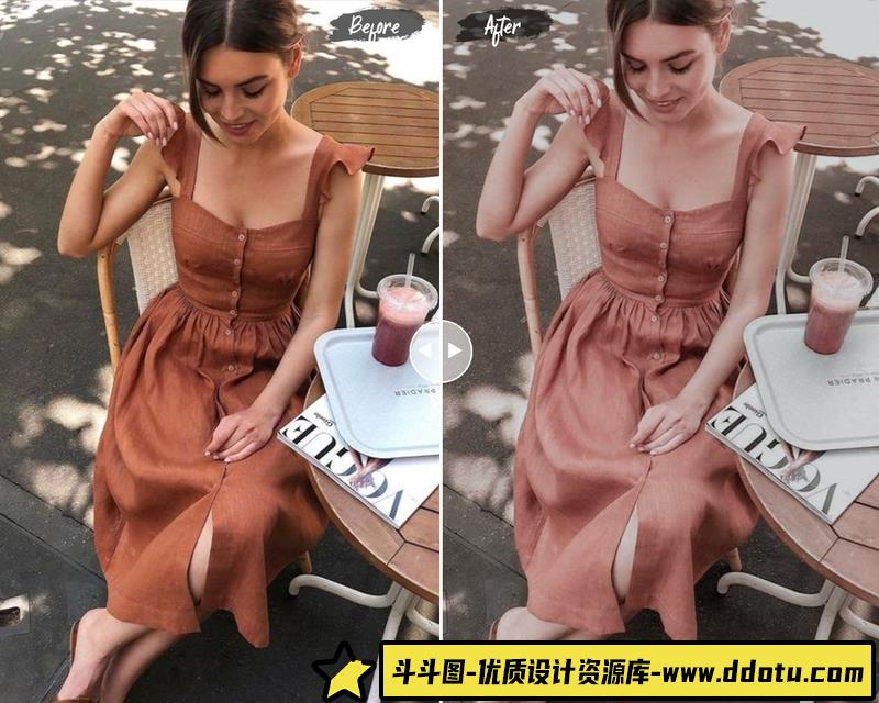 人像LR预设波西米亚莫兰迪风格后期预设lr预设ps滤镜pr调色lightroom人像lut插件