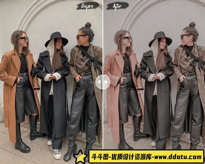 人像LR预设波西米亚莫兰迪风格后期预设lr预设ps滤镜pr调色lightroom人像lut插件