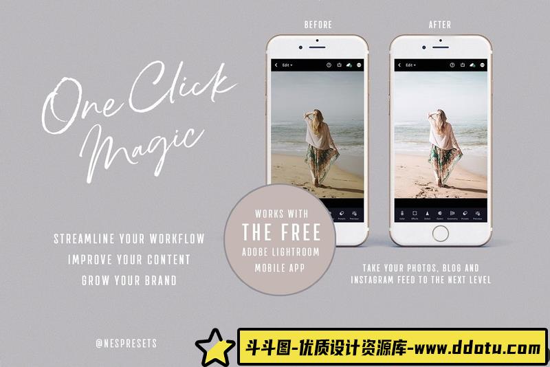 人像LR预设波西米亚生活方式摄影后期预设lr预设ps滤镜pr调色lightroom人像lut插件