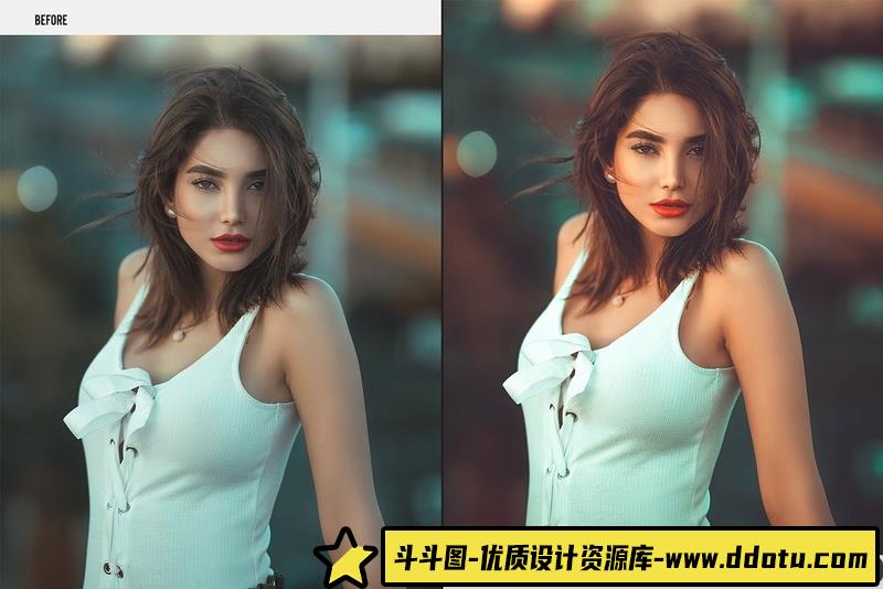 人像LR预设人像通透青橙色调预设手机预设lr预设ps滤镜pr调色lightroom人像lut插件