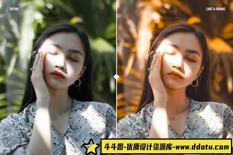 人像LR预设人像通透青橙色调预设手机预设lr预设ps滤镜pr调色lightroom人像lut插件