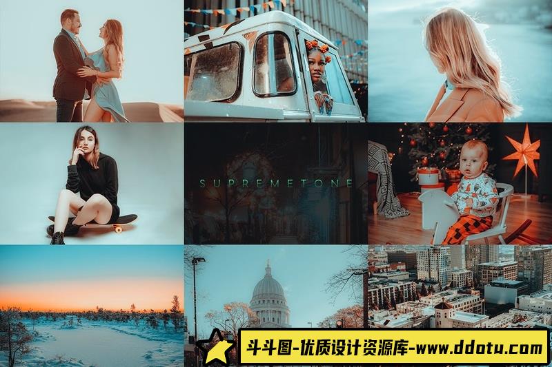 人像LR预设超酷城市机车人像橙青质感电影色调预设lr预设ps滤镜pr调色lightroom人像lut插件