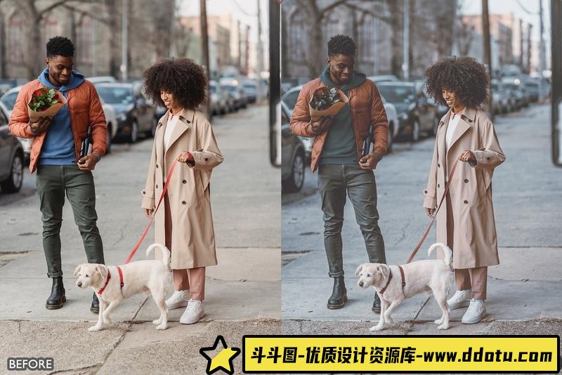 人像LR预设城市电影人像预设与手机预设lr预设ps滤镜pr调色lightroom人像lut插件