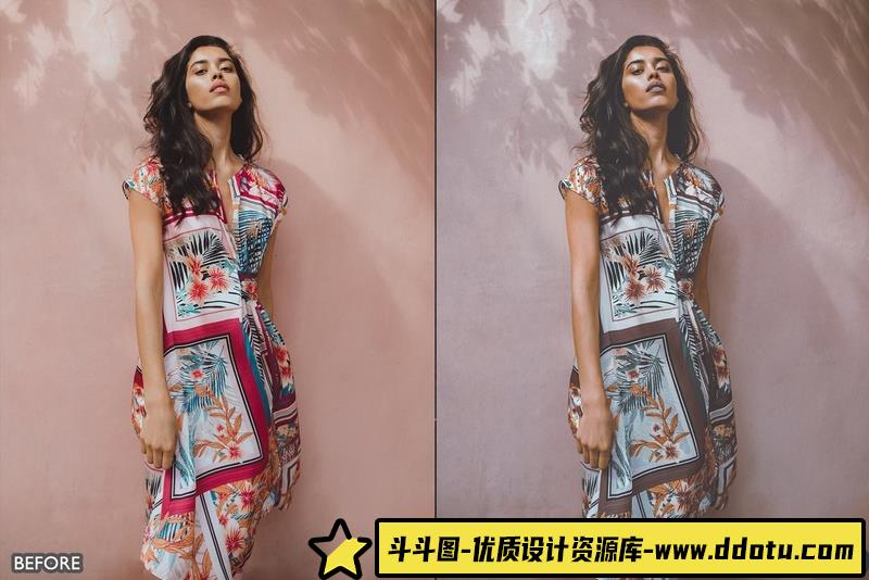 人像LR预设城市电影人像预设与手机预设lr预设ps滤镜pr调色lightroom人像lut插件