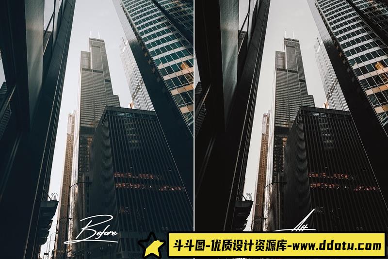 人像LR预设城市风光黑金胶片人像预设滤镜lr预设ps滤镜pr调色lightroom人像lut插件