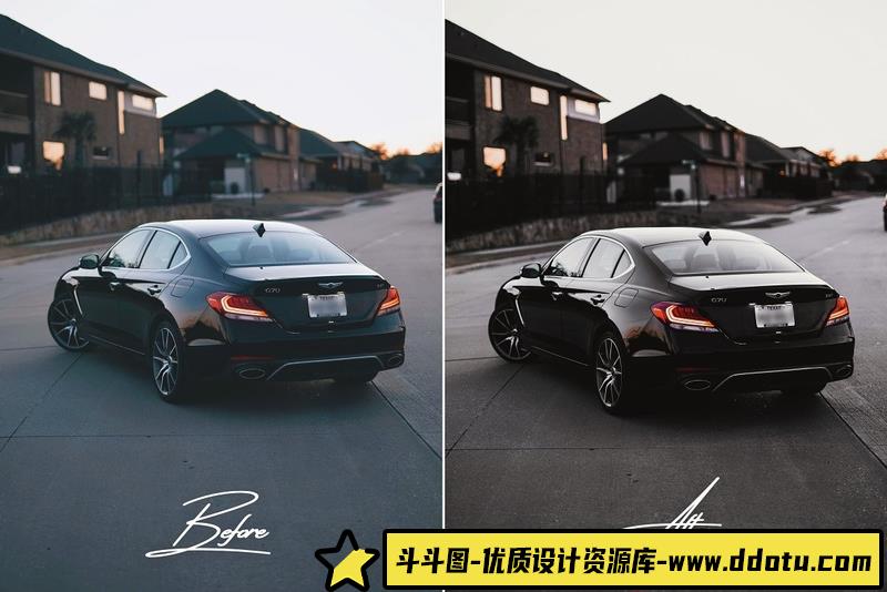 人像LR预设城市风光黑金胶片人像预设滤镜lr预设ps滤镜pr调色lightroom人像lut插件