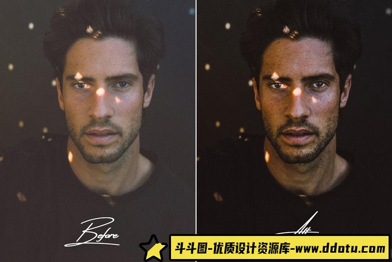 人像LR预设城市风光黑金胶片人像预设滤镜lr预设ps滤镜pr调色lightroom人像lut插件