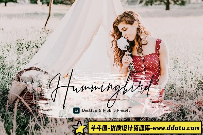 人像LR预设动感色彩童话情绪人像预设lr预设ps滤镜pr调色lightroom人像lut插件-斗斗图