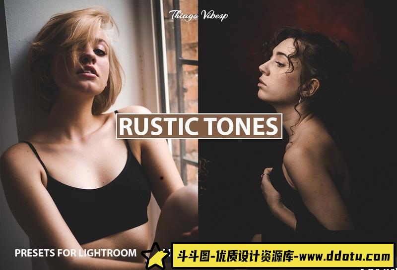 人像LR预设高端乡村风格电影仿古色调人像预设+手机滤镜+预设lr预设ps滤镜pr调色lightroom人像lut插件-斗斗图