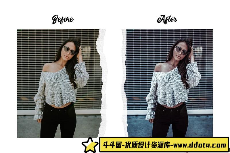 人像LR预设高级时尚人像预设lr预设ps滤镜pr调色lightroom人像lut插件